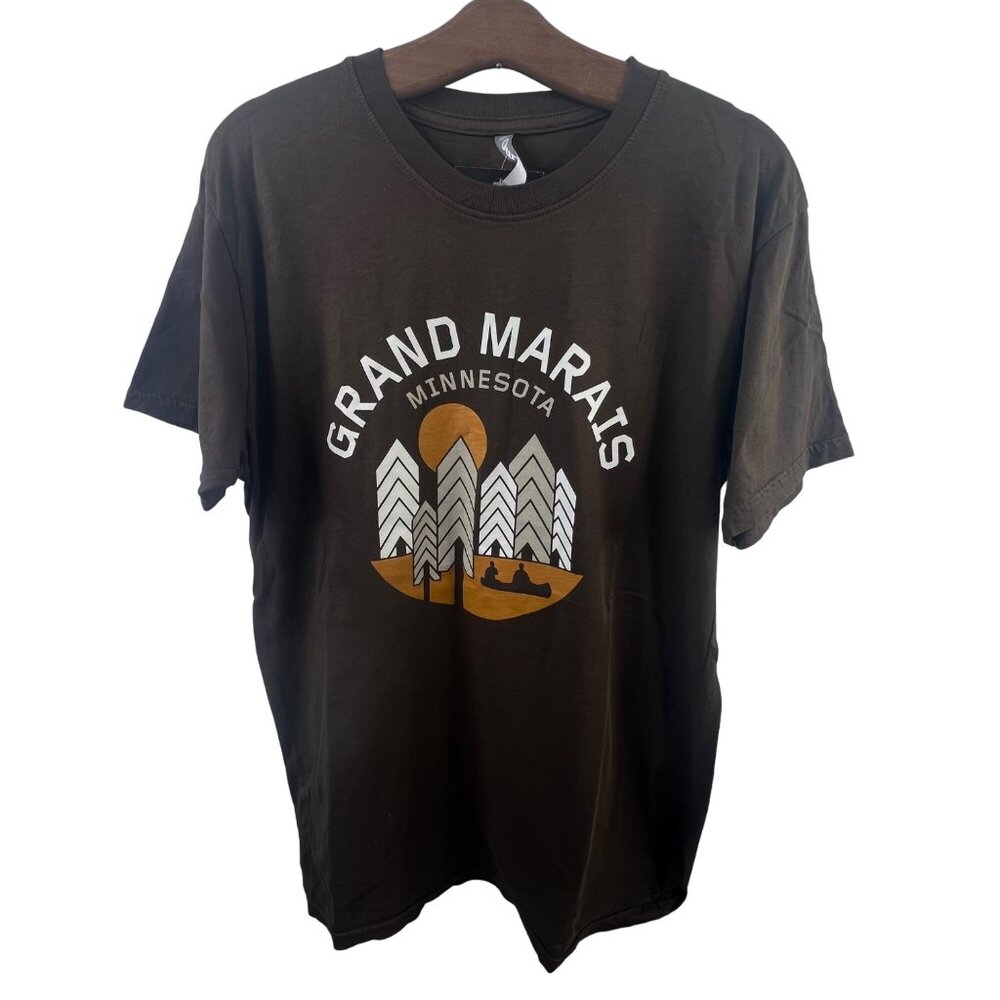 Ouray Pigment Dyed TShirt Size Large Short Sleeve Grand Marais Minnesota NEW